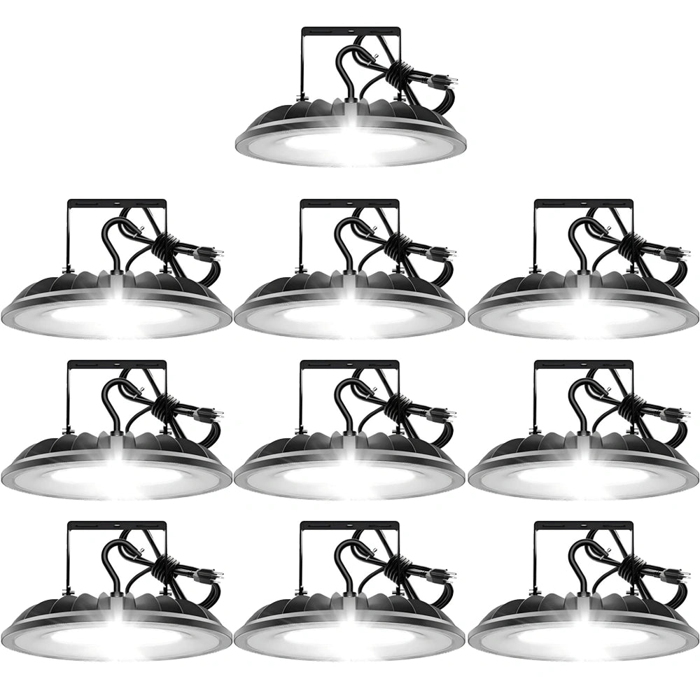 G GJIA UFO High Bay LED Shop Lights UL Listed, US Hook and U Bracket Mounting - G GJIA® G GJIA®