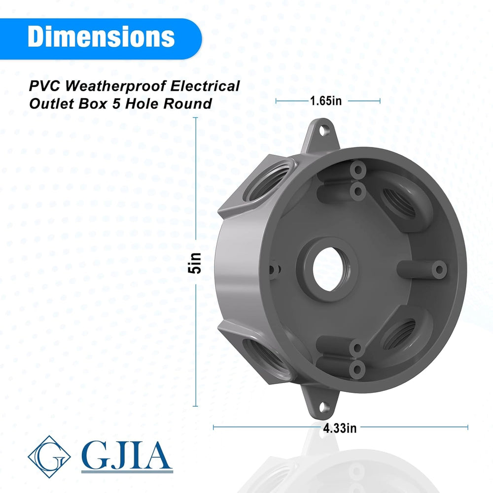 G GJIA Weatherproof Round Electrical Outlet Box - G GJIA®