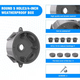 G GJIA Weatherproof Round Electrical Outlet Box - G GJIA®