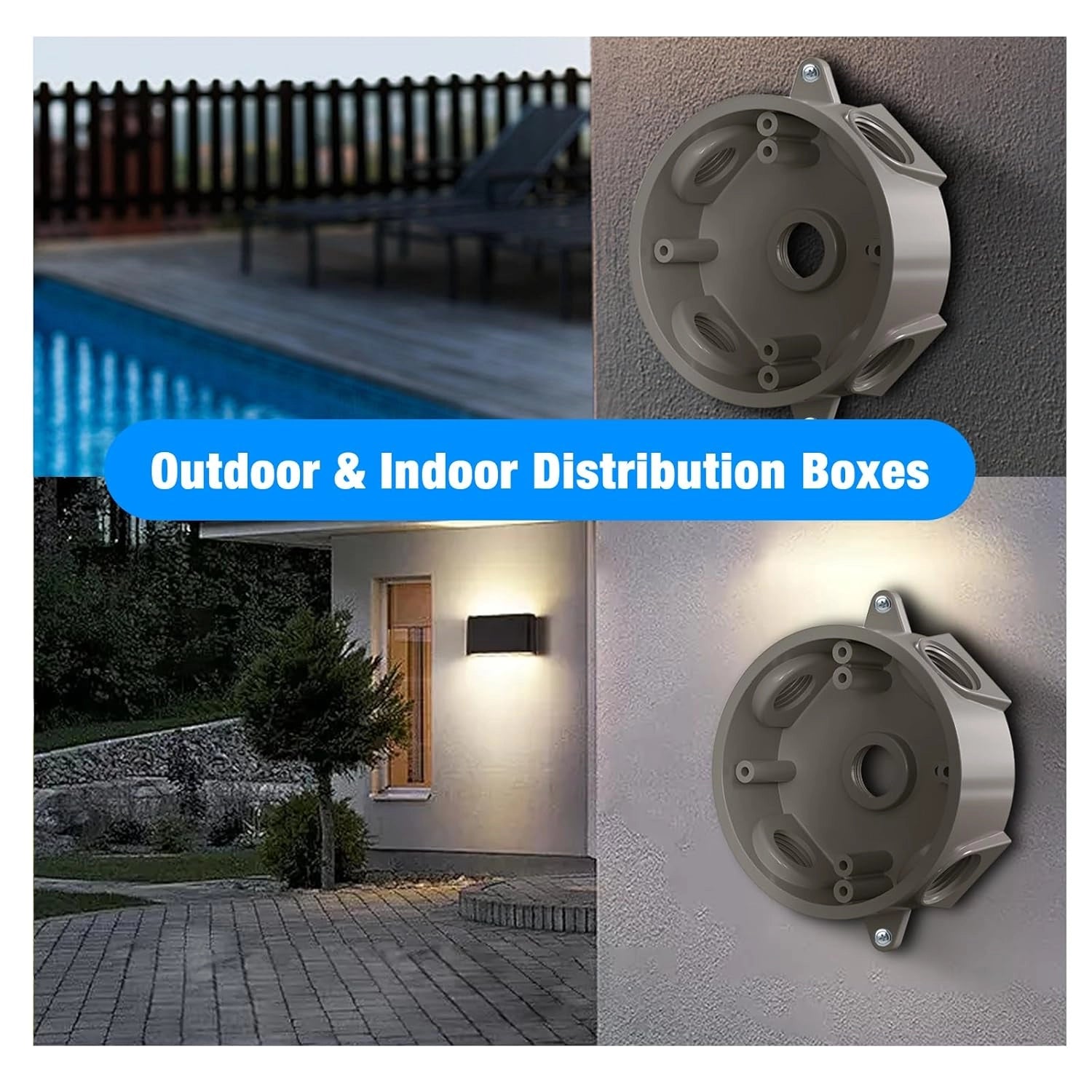 G GJIA Weatherproof Round Electrical Outlet Box - G GJIA® G GJIA®