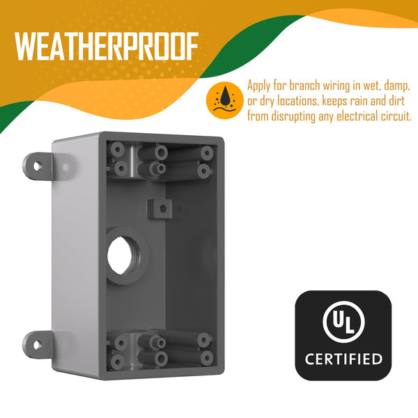 G GJIA Weatherproof Square Electrical Outlet Box - G GJIA® G GJIA®