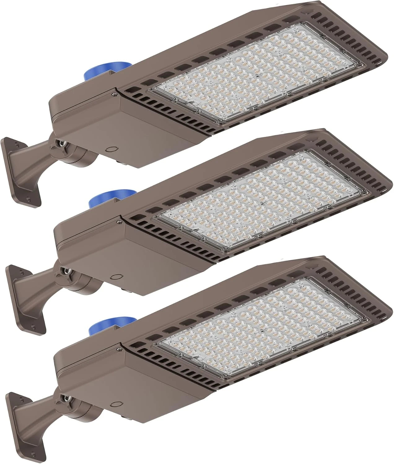 G GJIA 150W, 21,000LM LED Parking Lot Lights with Arm Mount, Dusk-to-Dawn