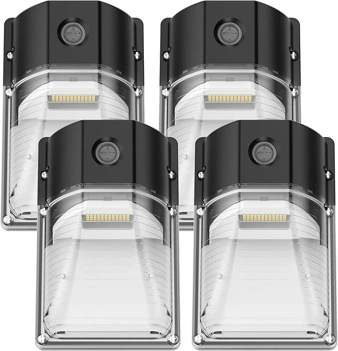 G GJIA 30W LED Mini Wall Pack Light, Dusk to Dawn Sensor, 3600LM