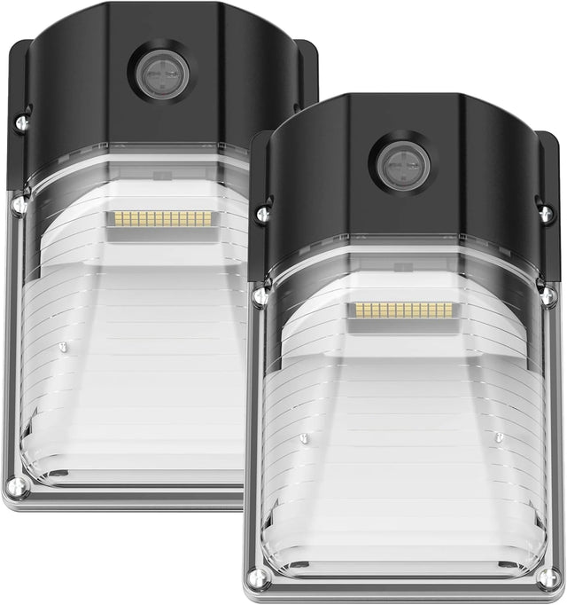 G GJIA 30W LED Mini Wall Pack Light, Dusk to Dawn Sensor, 3600LM