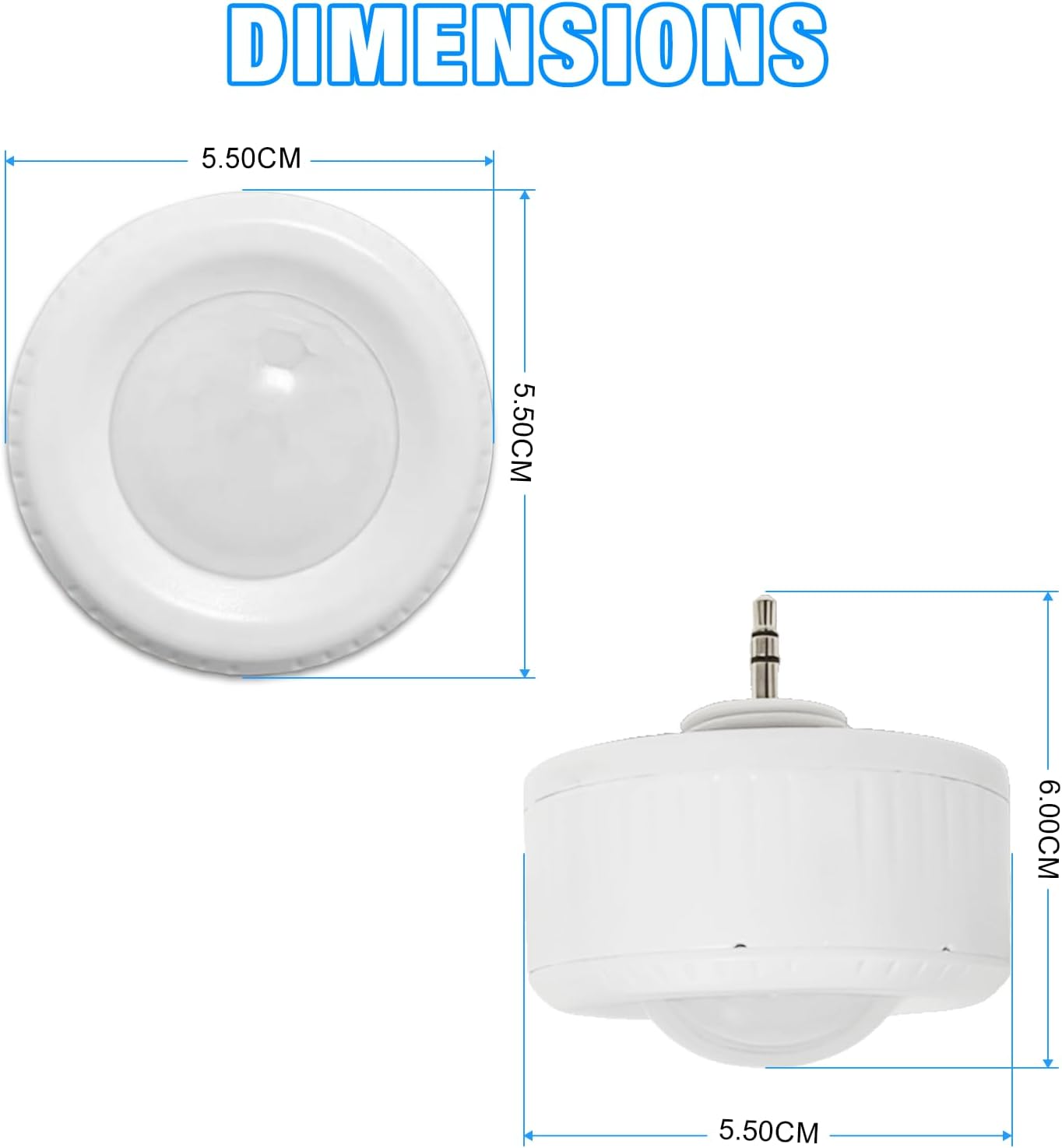 G GJIA 360 Degree PIR Motion Sensor for LED Linear High Bay Light, 40FT Ceiling & 50FT Wall Mount Detection Diameter - G GJIA®