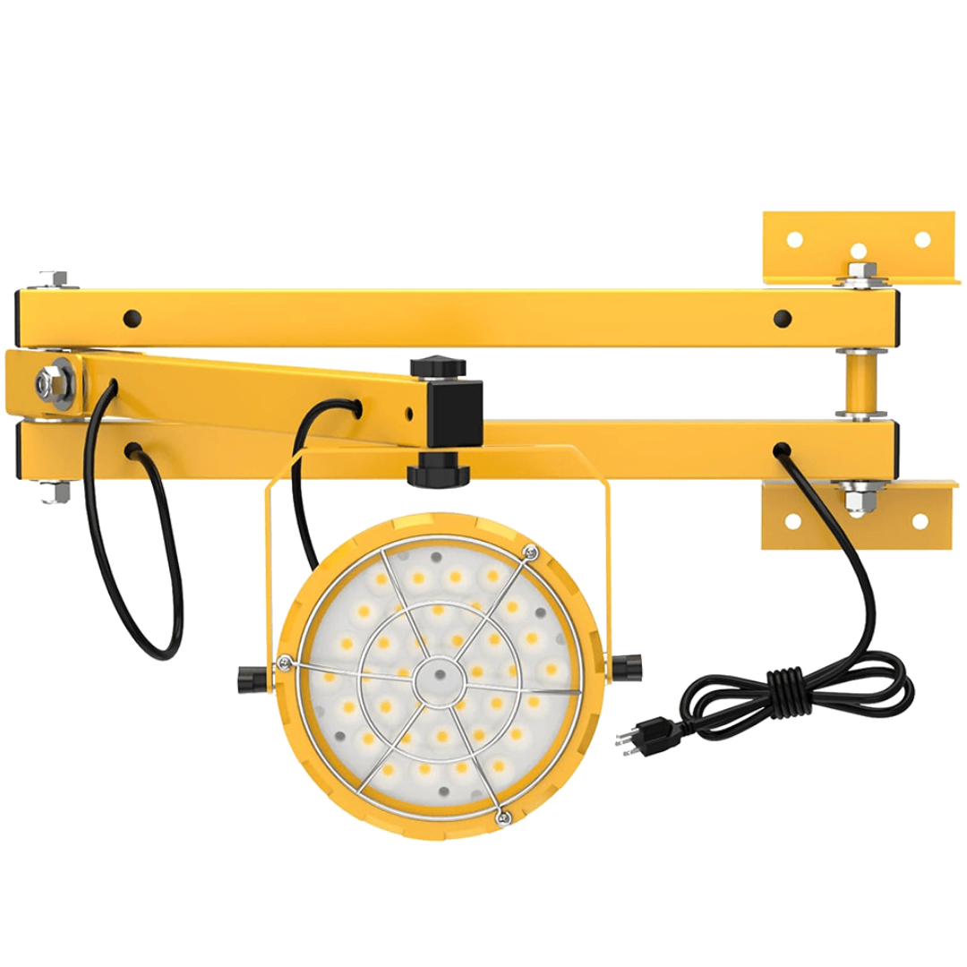 G GJIA 60W 6,600LM LED Loading Dock Lighting Round Series, Double Bracket