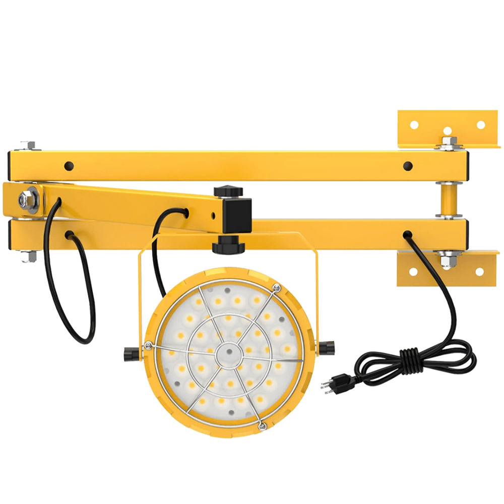 G GJIA 60W 6,600LM LED Loading Dock Lighting Round Series, Double Bracket