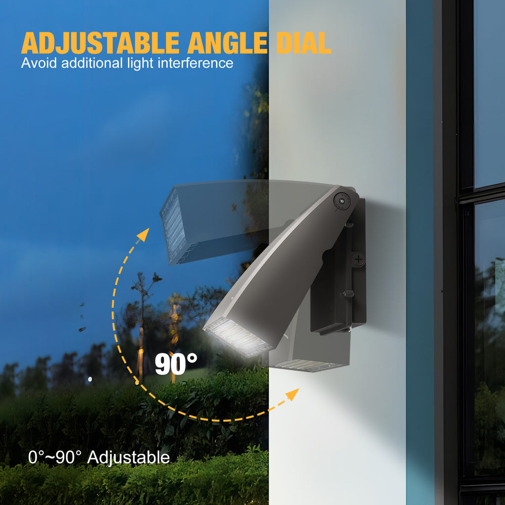 G GJIA Adjustable Full Cutoff Outdoor Wall Light 5000K - G GJIA®