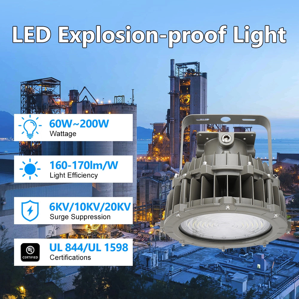 G GJIA LED Explosion Proof Lighting 100W 16,000lm For Hazardous Areas - G GJIA®