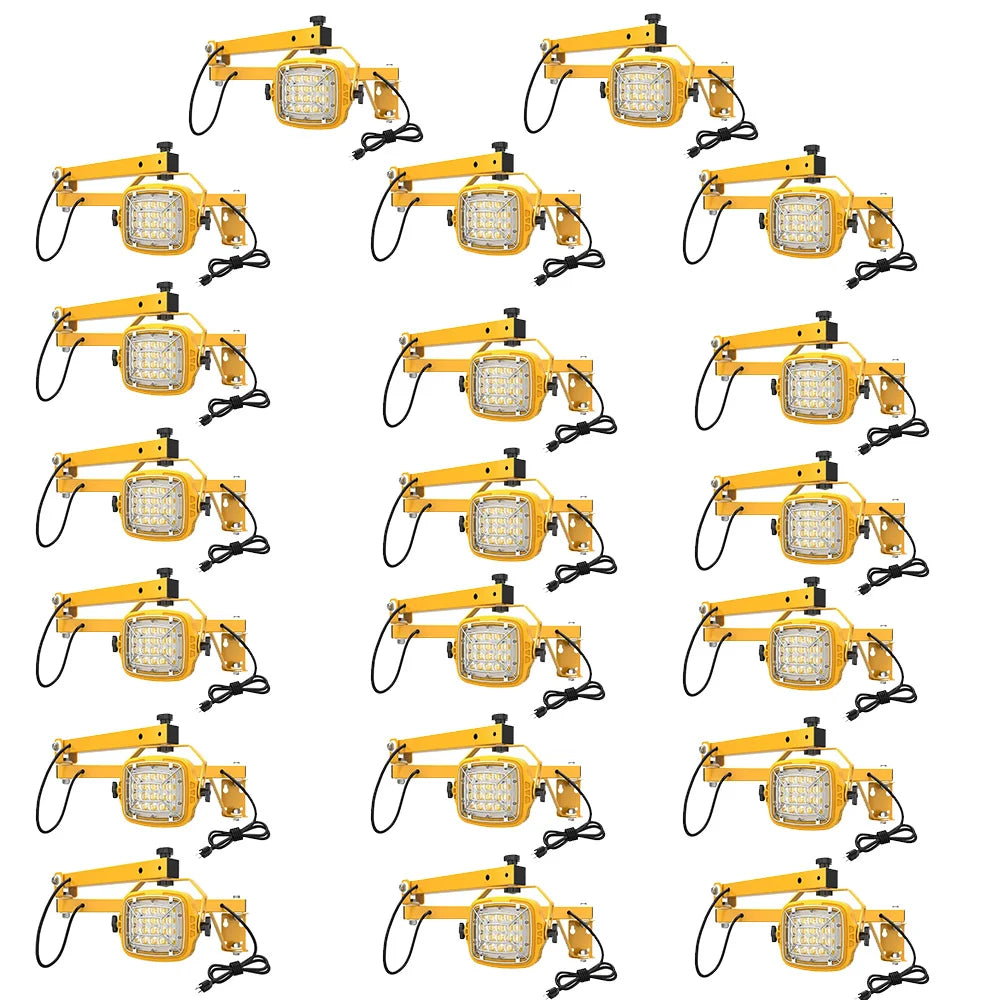 G GJIA LED Loading Dock Lighting Square Series, Single Bracket