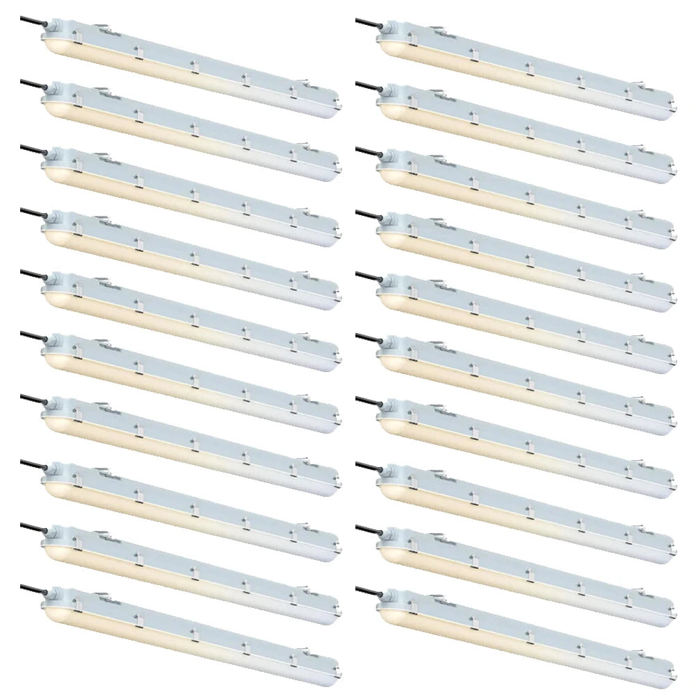 G GJIA 60W 4FT LED Vapor Light, Vapor Proof Tight Light Fixture, 8700Lm (4 Power/ 5 CCT)