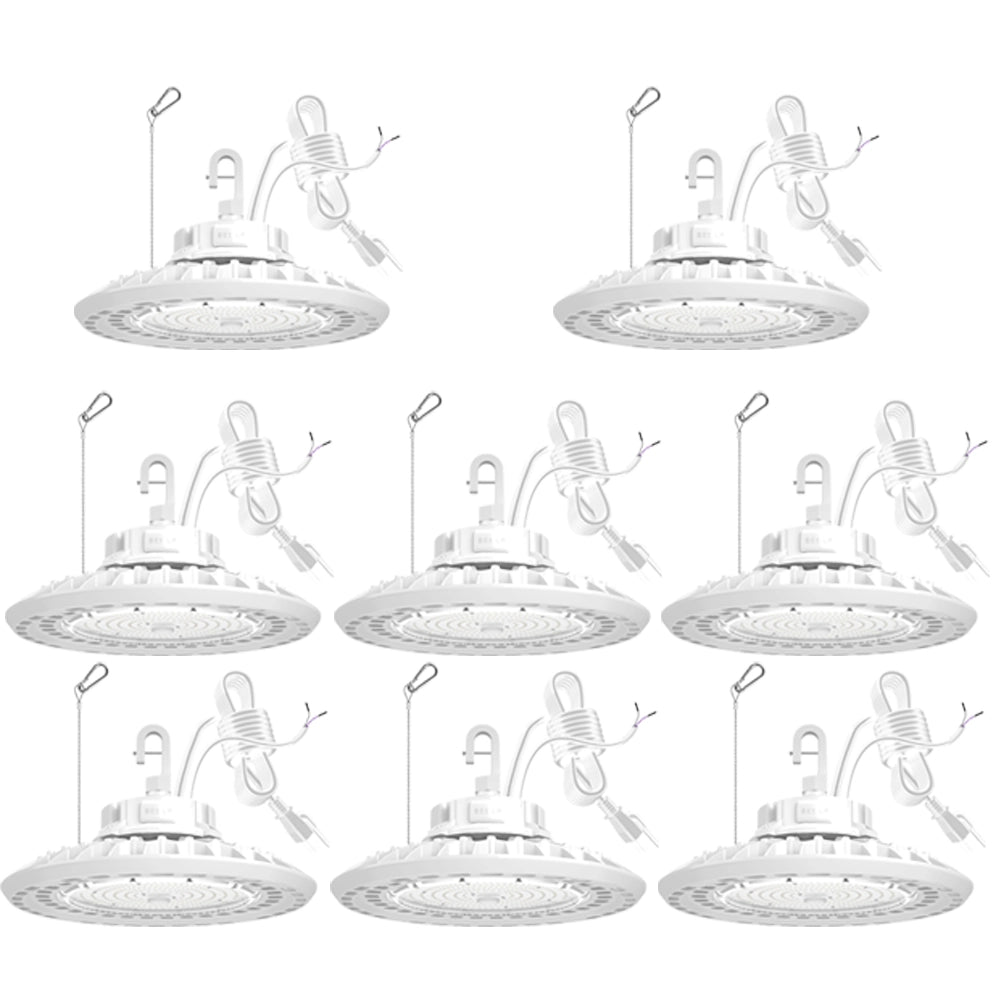High Bay LED Lights White Series 0-10V Dimmable, 5' Cable with US Plug - G GJIA®