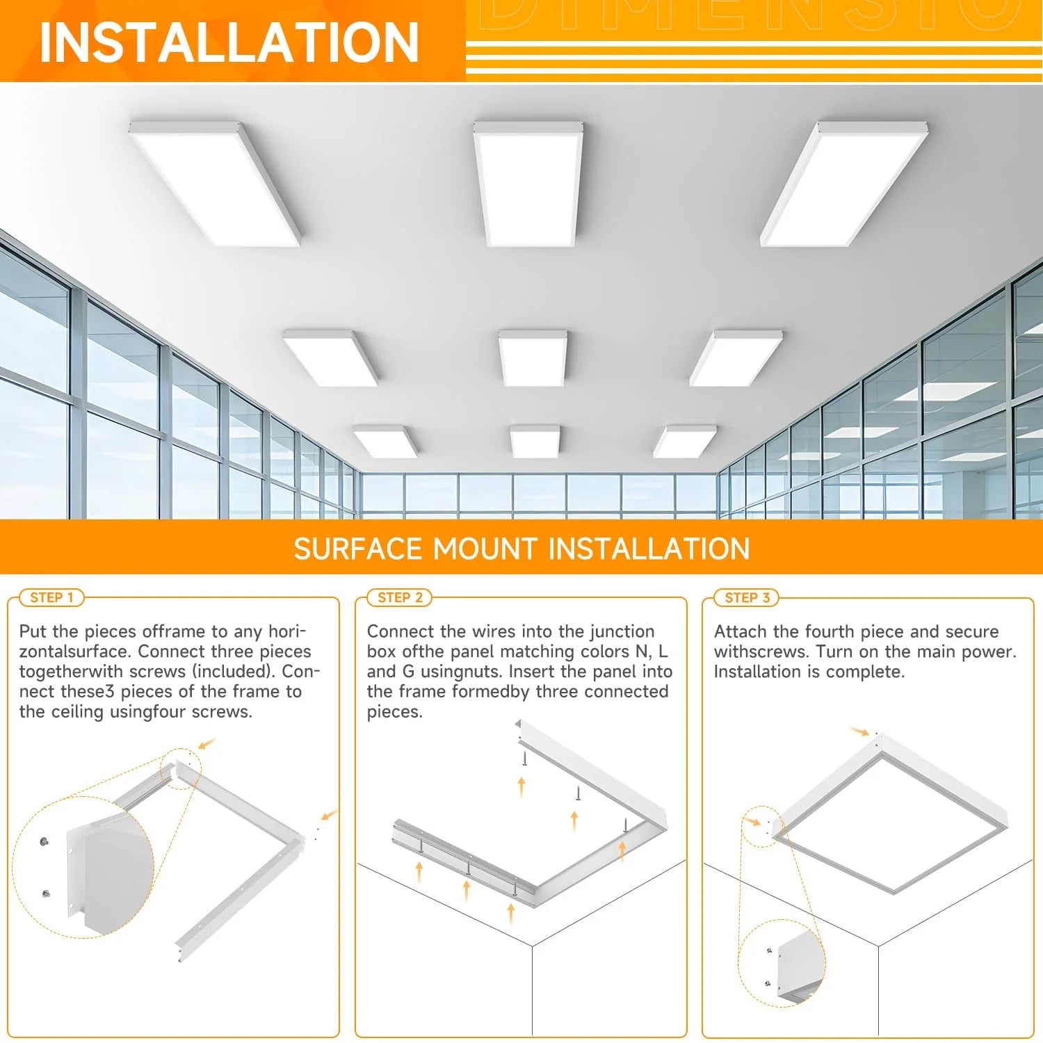 Surface Aluminum Frame Fixtures