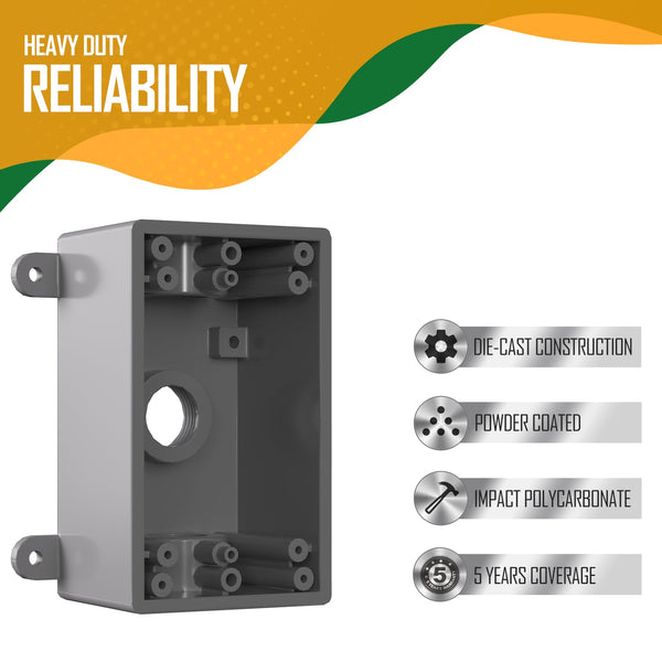 G GJIA Weatherproof Square Electrical Outlet Box - G GJIA®