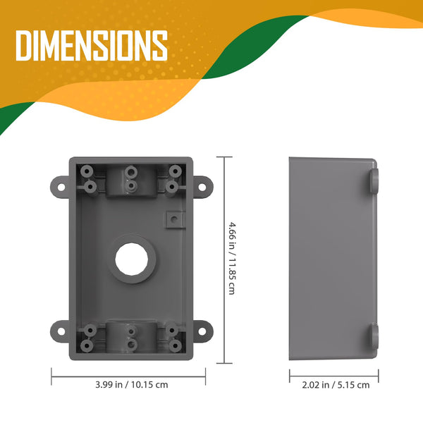 G GJIA Weatherproof Square Electrical Outlet Box - G GJIA®