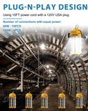 G GJIA LED Construction Temporary Job Site Hanging Work Light