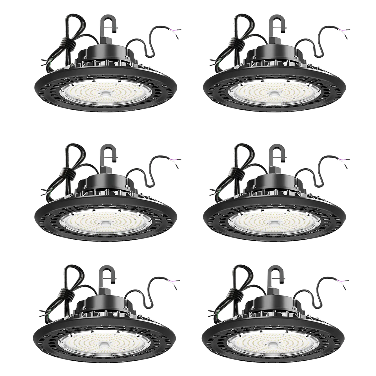 G GJIA High Bay LED Lights HB Series 0-10V Dimmable No Plug Hard Wired