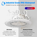 High Bay LED Lights White Series 0-10V Dimmable, 5' Cable with US Plug - G GJIA®