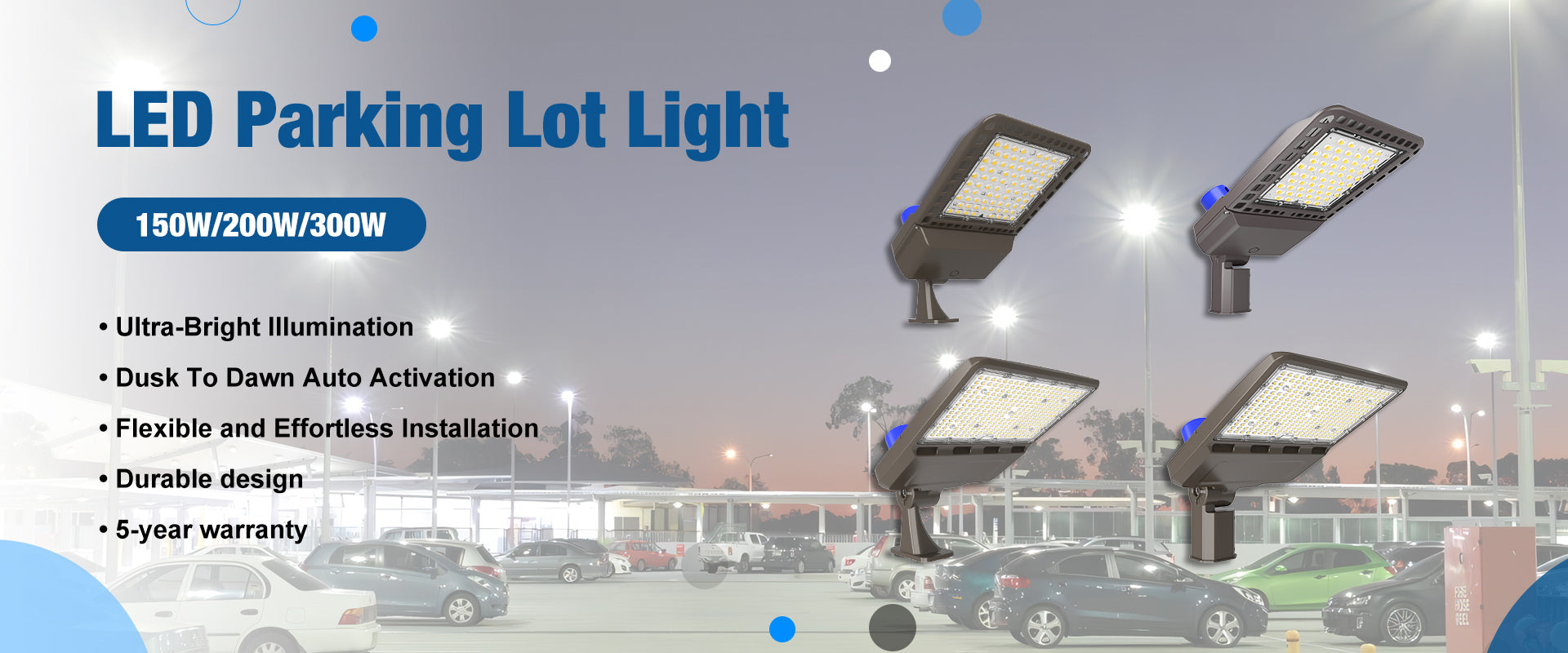 LED Parking Lot Lights