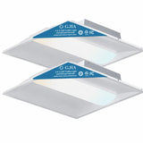 G GJIA 2FTx2FT LED Troffer Light, 5CCT Switch LED Drop in Ceiling Light
