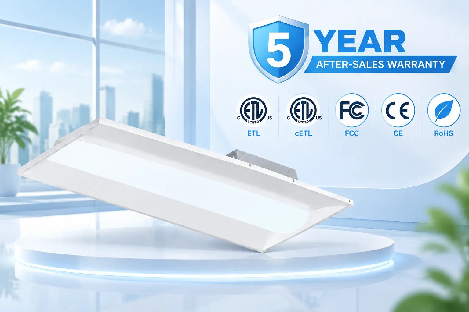 G GJIA 2FTx4FT LED Troffer Light, 5CCT Switch LED Drop in Ceiling Light