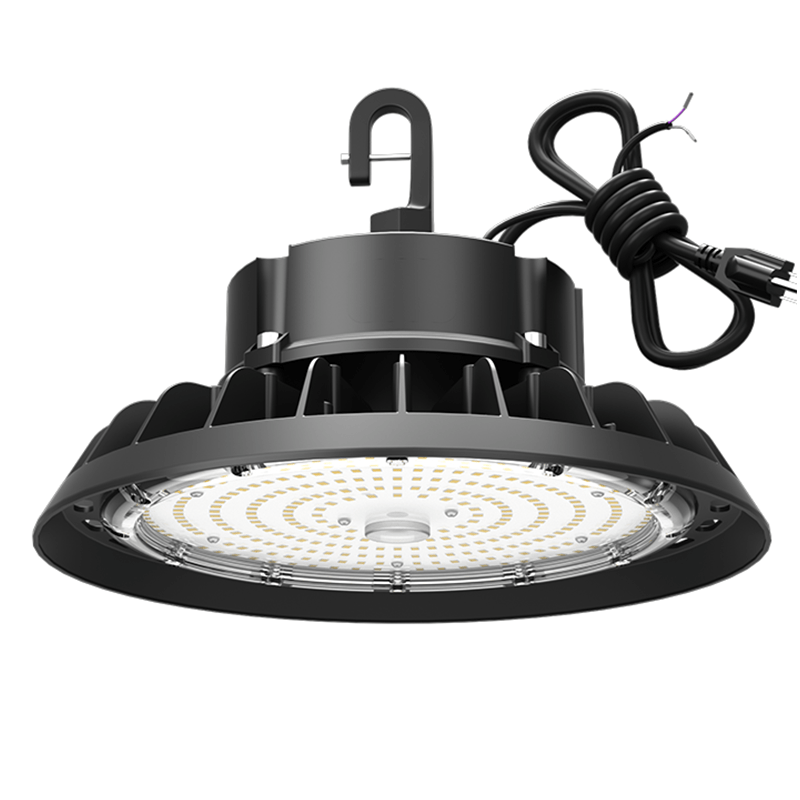 LED High Bay Lights 300W 45,000LM Adjustable Series 0-10V Dimmable, 5' Cable with US Plug
