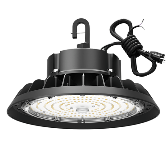 LED High Bay Lights 300W 45,000LM Adjustable Series 0-10V Dimmable, 5' Cable with US Plug 800