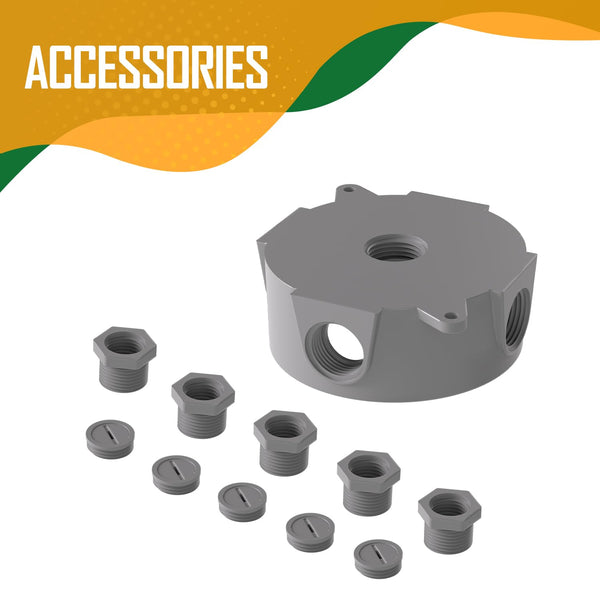 Weatherproof Round Electrical Outlet Box