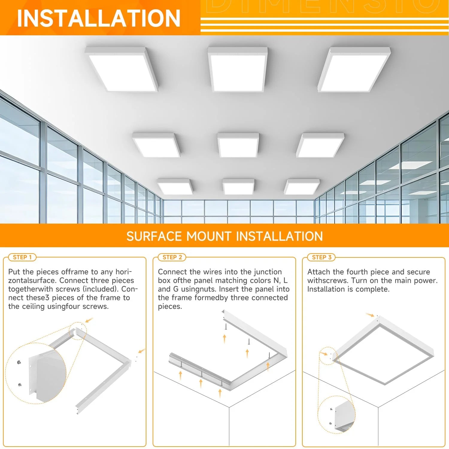 Surface Aluminum Frame Fixtures