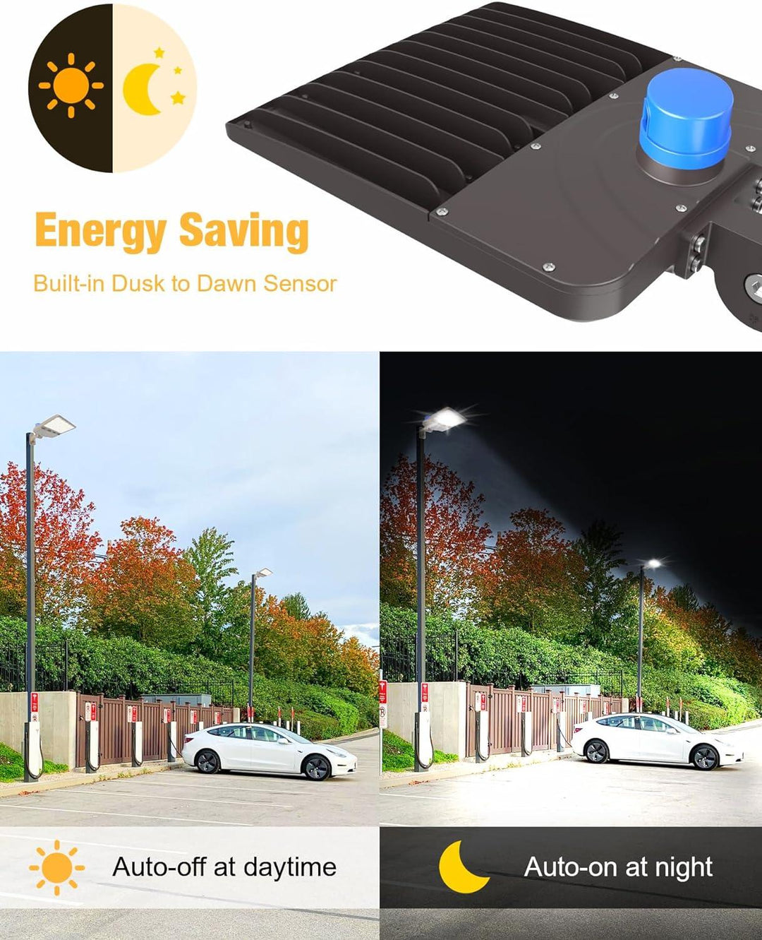 G GJIA® Adjustable Arm Series LED Parking Lot Lights - G GJIA®