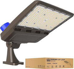 G GJIA® LED Parking Lot Lights with Arm Mount, Dusk-to-Dawn, 150W, 21,000LM,