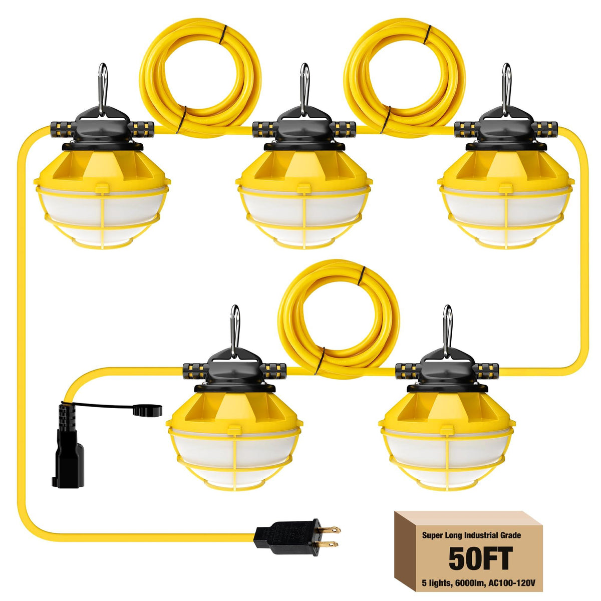 G GJIA® Waterproof Construction String Lights - G GJIA®
