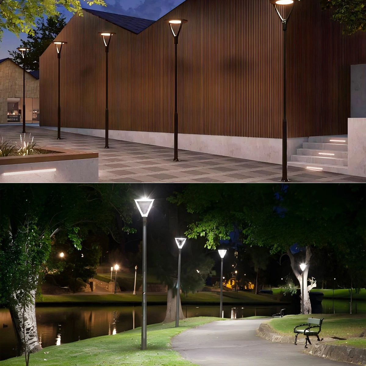 Led Outdoor Garden Pathway Light 130W 17,200LM - Adjustable Watt CCT
