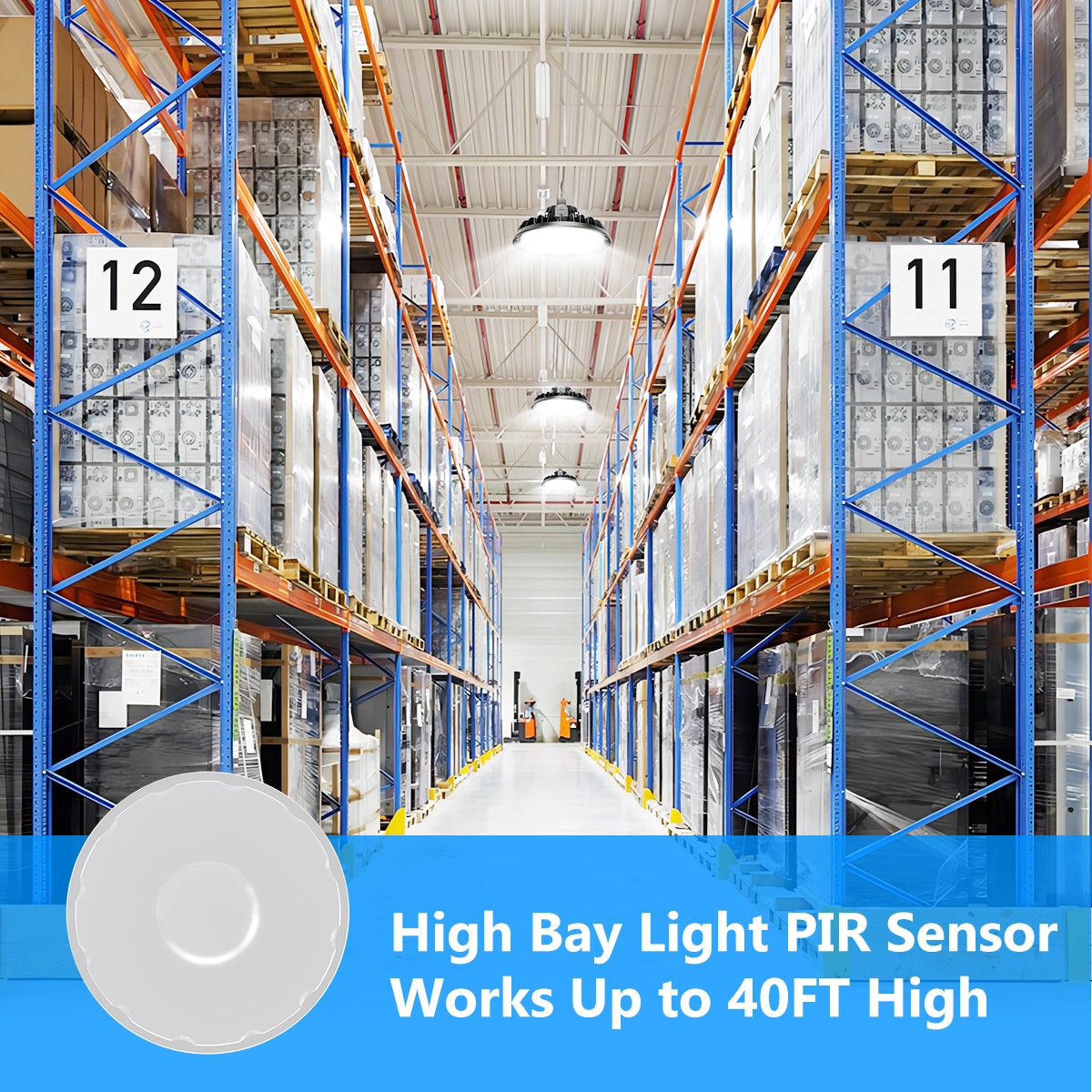 LED High Bay Light 240W 36,000LM Adjustable Wattage 3000-5000K CCT