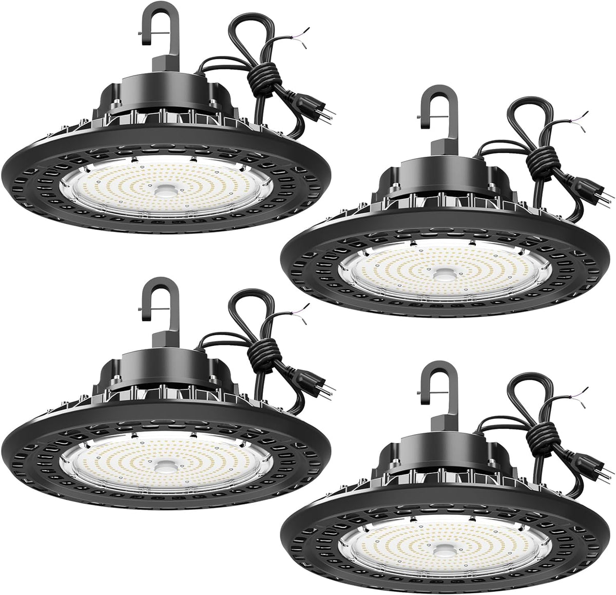LED UFO High Bay Lights 150W 22,500LM HB Series 0-10V Dimmable, 5' Cable with US Plug