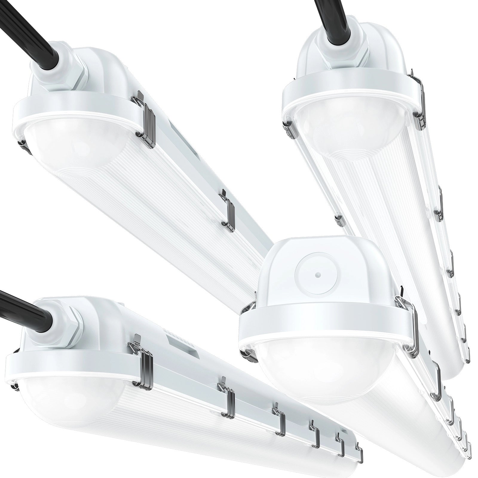 60W 4FT LED Vapor Light, 30W/40W/50W/60W Vapor Proof Tight Light Fixture, 8700Lm 3000K/3500K/4000K/5000K/6500K Selectable, AC100-277V Waterproof LED Outdoor Shop Light