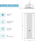 G GJIA® 210W LED Linear High Bay Shop Light 4 Pack - G GJIA®