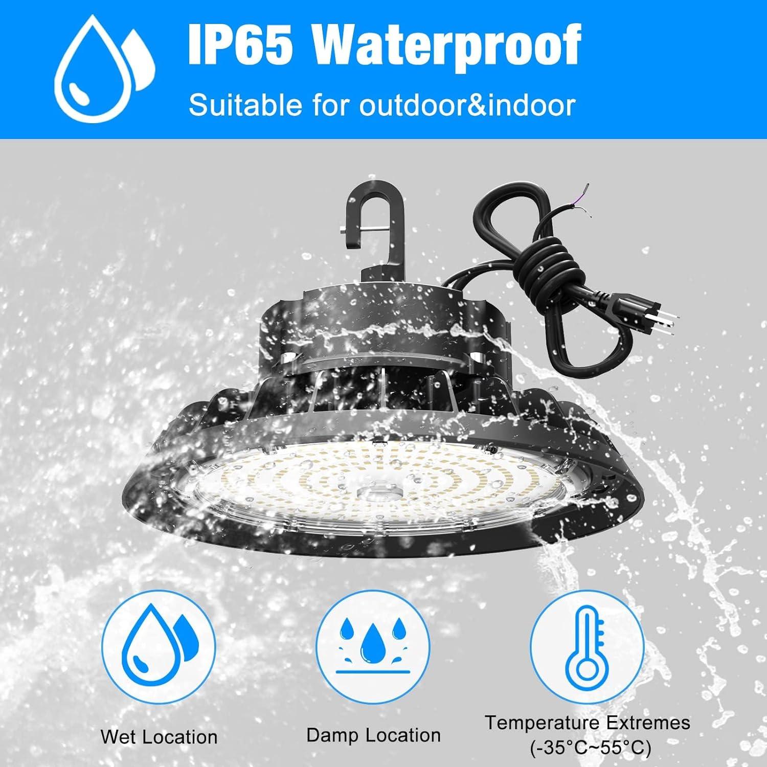 G GJIA® 100W AC100~277V Adjustable LED High Bay Lights (2 Pack) - G GJIA® G GJIA