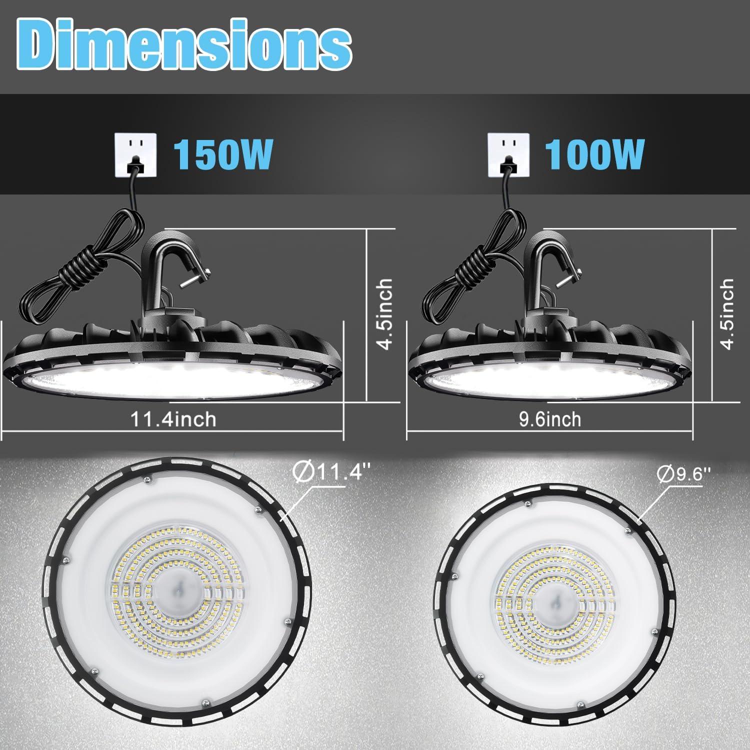 G GJIA® 100W AC120V UFO LED High Bay Lights (1 Pack) - G GJIA® G GJIA®