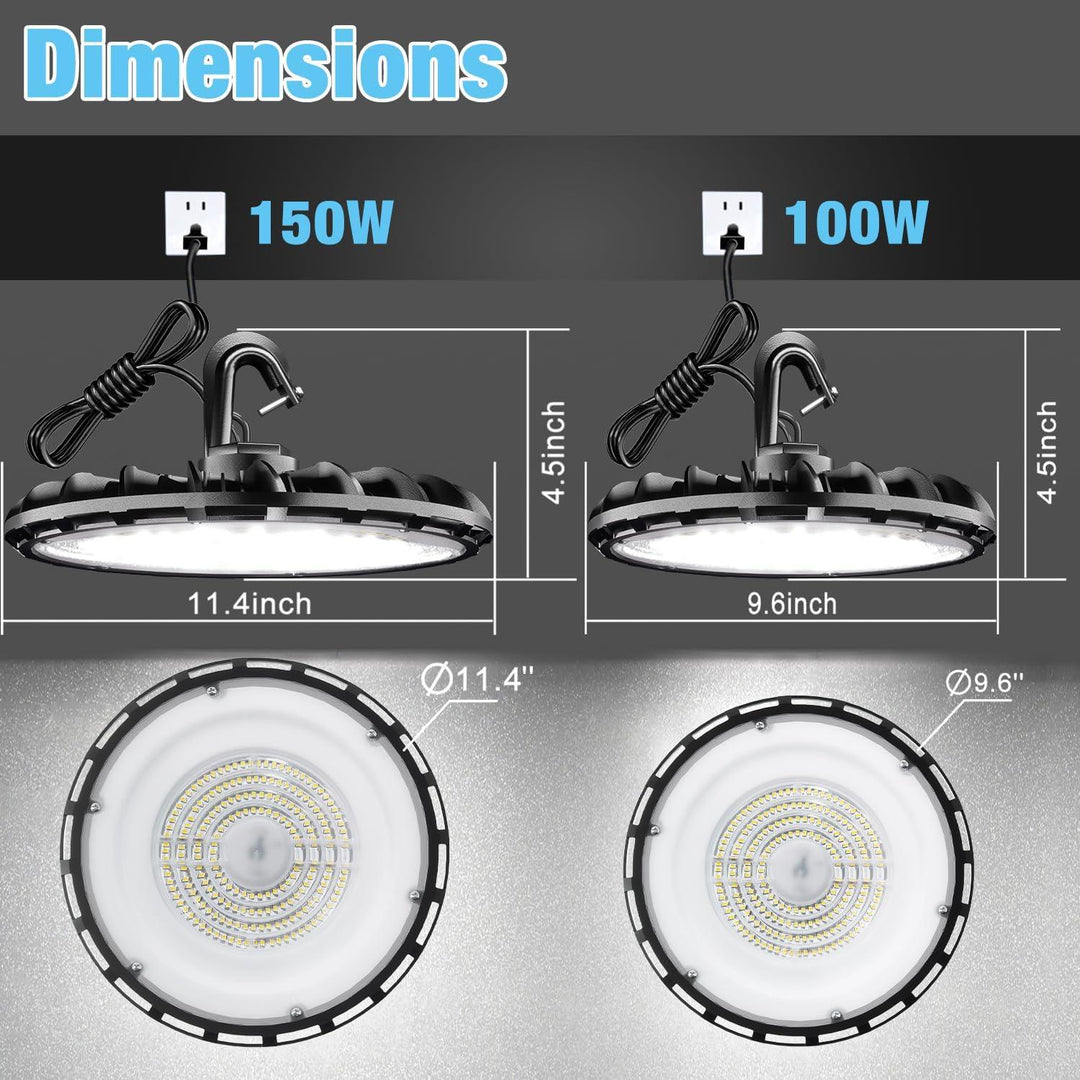 G GJIA® 100W AC120V UFO LED High Bay Lights (1 Pack) - G GJIA®