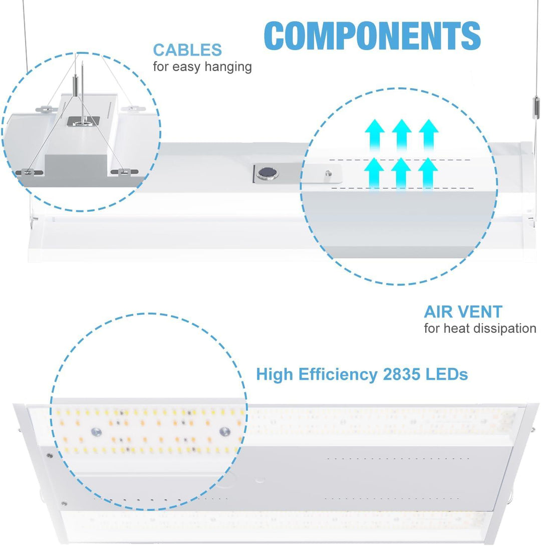 G GJIA® 130W LED Linear High Bay Shop Light 4 Pack - G GJIA®