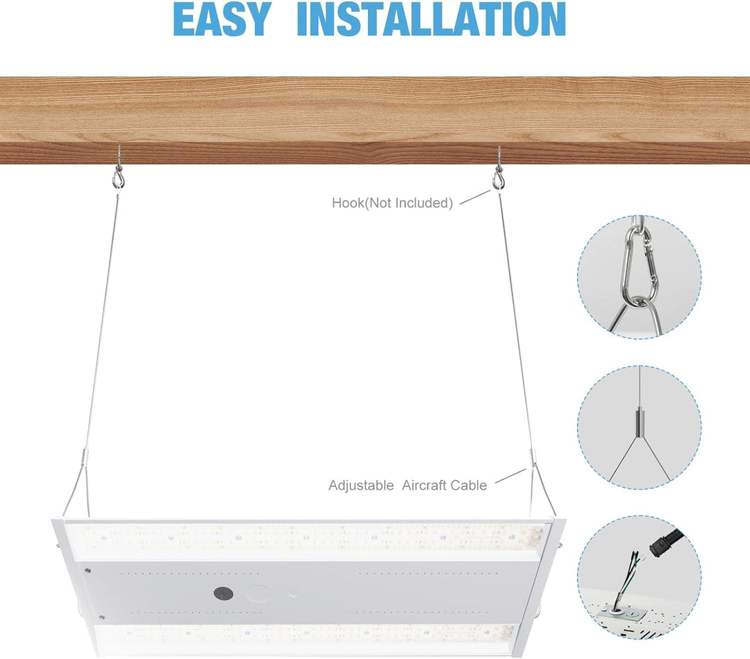 G GJIA® 130W LED Linear High Bay Shop Light 4 Pack - G GJIA®