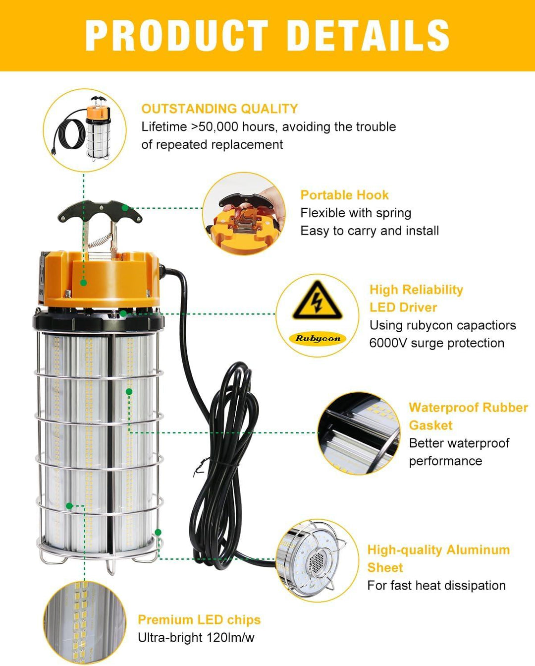 G GJIA® LED Temporary Work Lights - G GJIA®