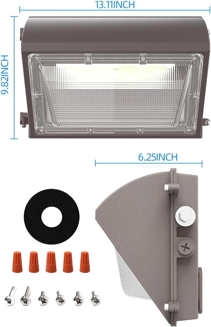 G GJIA® LED Wall Pack Light: Dusk-to-Dawn Photocell Feature - G GJIA®